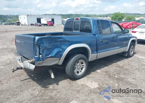 2002 Dodge Dakota Slt from USA, damaged, VIN 1B7HL48XX2S668382